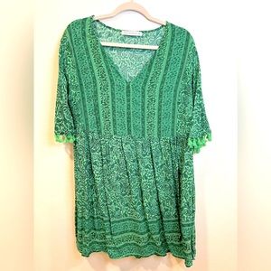 Green SHEIN 0XL resort dress